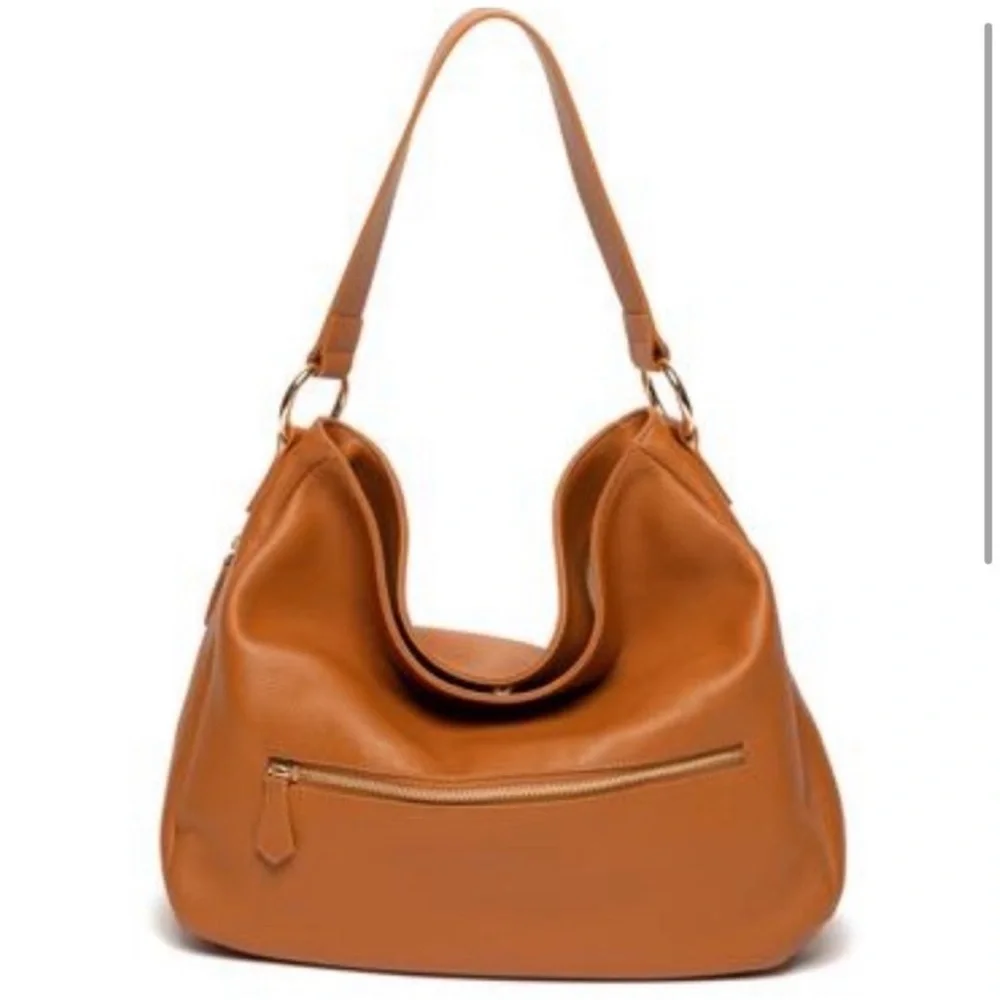 Laggo | Women's The Taylor Hobo Genuine Leather Bag British Tan